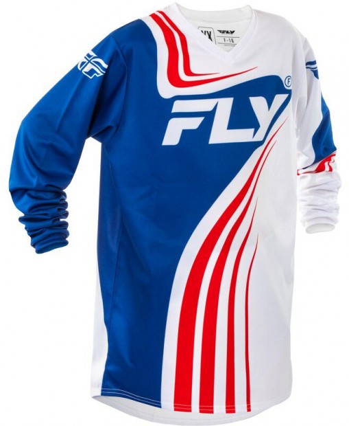 FLY RACING F-16 Ifjúsági Mez - Piros/Fehér/Kék