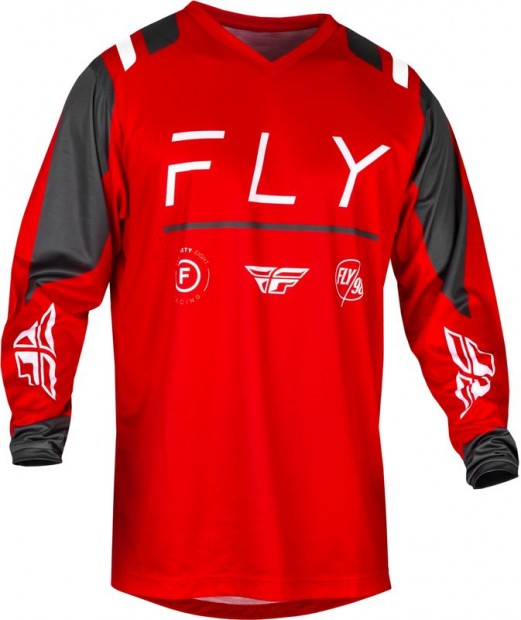 FLY RACING F-16 Mez - Piros/Szén/Színű Fehér