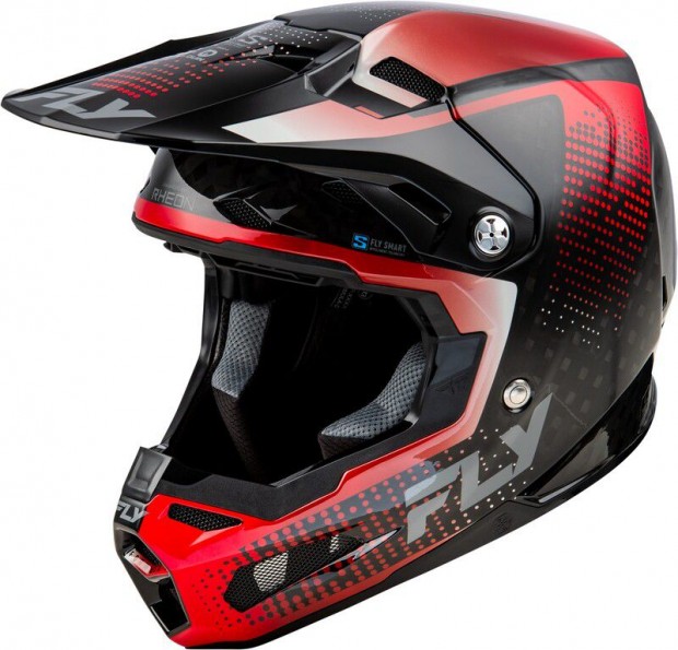 FLY RACING Formula S Carbon Protocol bukósisak - Fekete karbon/Piros