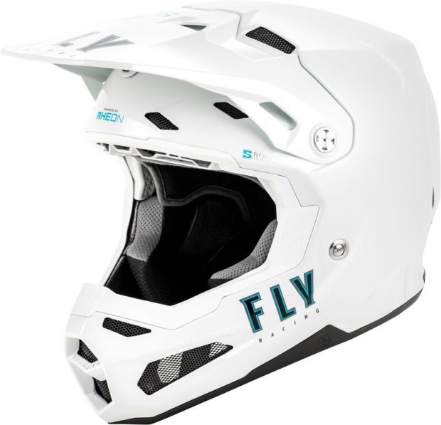 FLY RACING Formula S Carbon Solid Bukósisak - Fehér