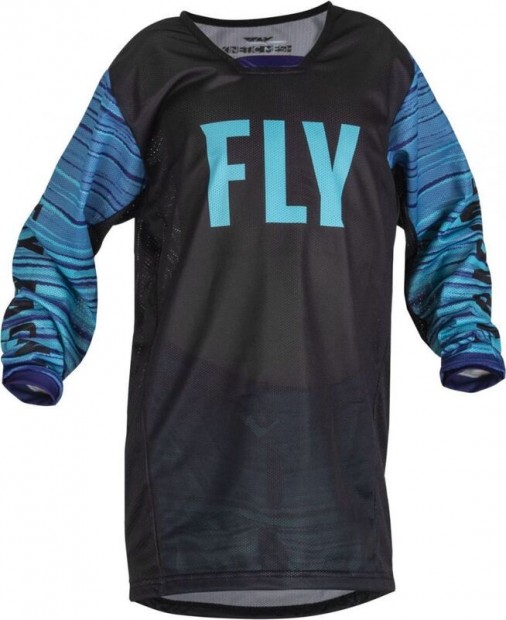 FLY RACING Ifjúsági Kinetic Mesh Mez Fekete/Kék/Lila YM