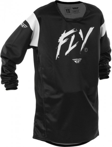 FLY RACING Kinetic Stoke Ifjúsági Mez - Fekete/Fehér