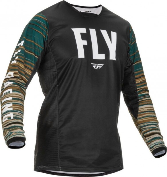 FLY RACING Kinetic Wave mez fekete/rum közepes méretben