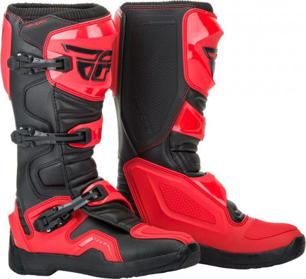 FLY RACING Maverik csizma - Piros/Fekete