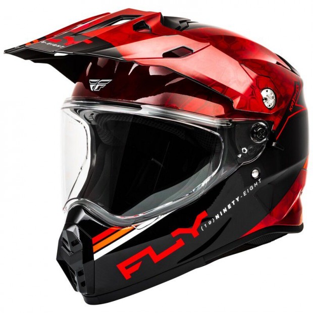 FLY RACING Trekker Kryptek Conceal Sisak - Piros/Fekete