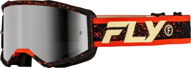 FLY RACING Zone Szemveg Fekete/Piros/Krm - Ezst Tkrs/Fst Lencse