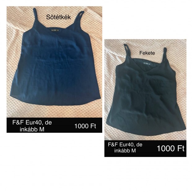 F&F fekete + kék trikó