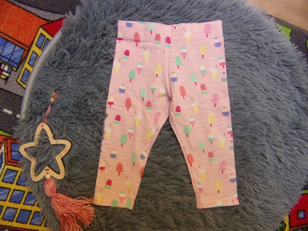 F&F jégkrém mintás leggings 6-9 hónaposoknak