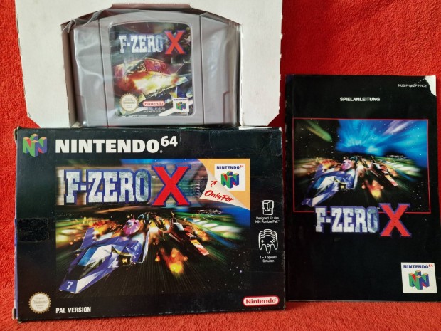 F-Zero X Eurpai PAL Nintendo 64 jtk N64