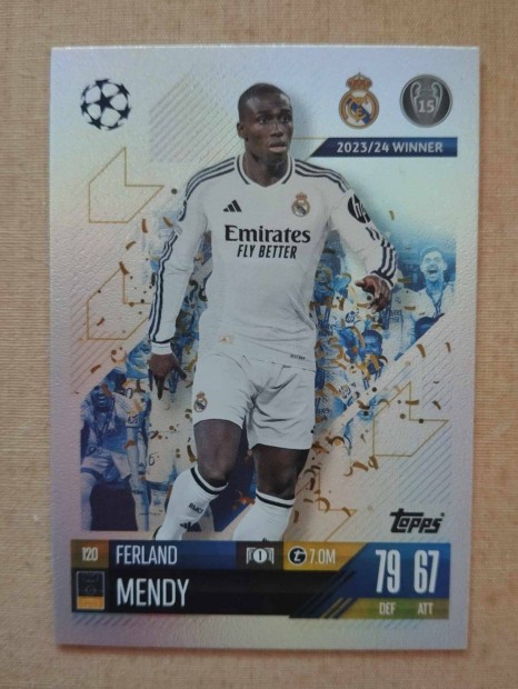 F. Mendy (Real Madrid) Match Attax Bajnokok Ligja 2024/25 krtya