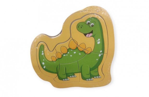Fa kirakó dinoszaurusszal 5 darabos oktató puzzle