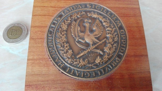 Fa talpon ritka Tarpai plakett szép állapotban