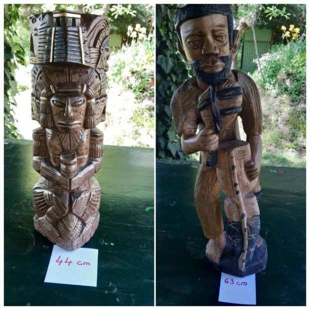 Fa totem szobor s afrikai fa szobor elad