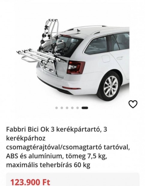 Fabbri Bici OK 3 kerékpár szállító, bicikli szállító