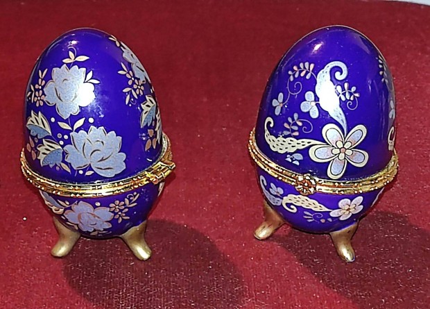 Faberge jelleg porceln tojs nyaklnc gyr kszertart bonbonier