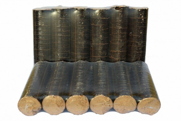 Fabrikett henger forma keményfából 100 % bükk fűrészporból 10 kg/zsák