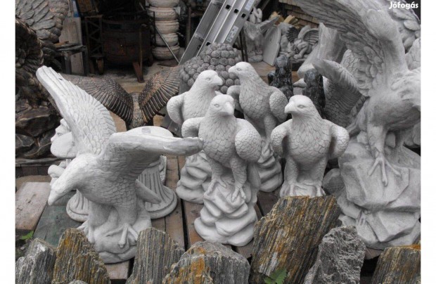 Fagyll Mk Sas szobor Kerts korlt oszlop fedlap Kemence dsz