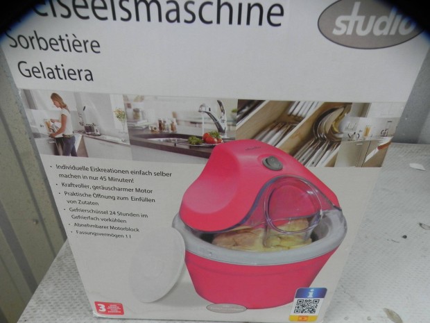 Fagylaltgép, házi sorbet és fagylalt készítő gép,