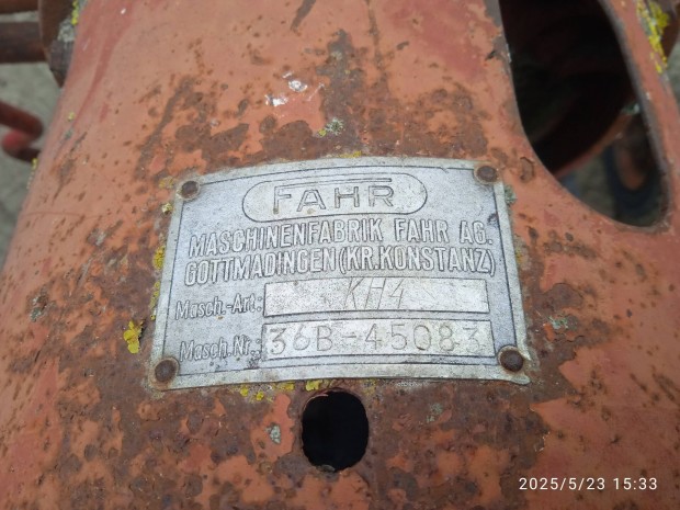 Fahr KH4 rendterítő eladó