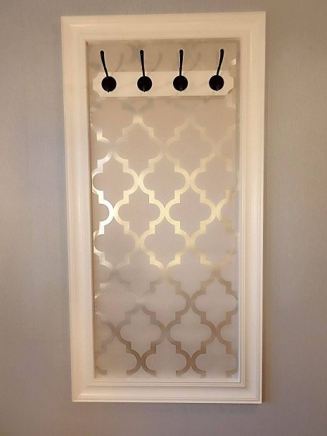 Fali ruhaakasztó fogas előszobafal Silver Morocco NR16 67x132cm