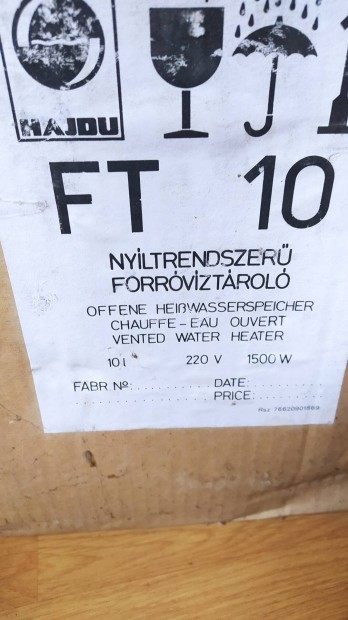 Fali vizmelegit� bojler 10 l