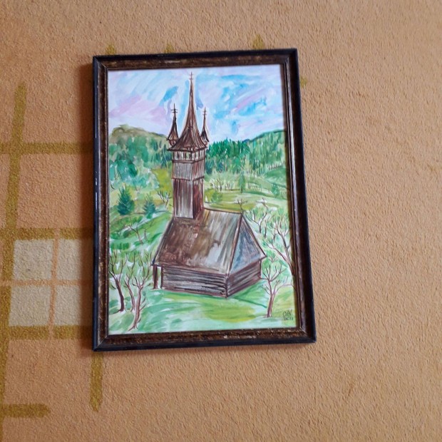 Falikép Erdélyi harangláb