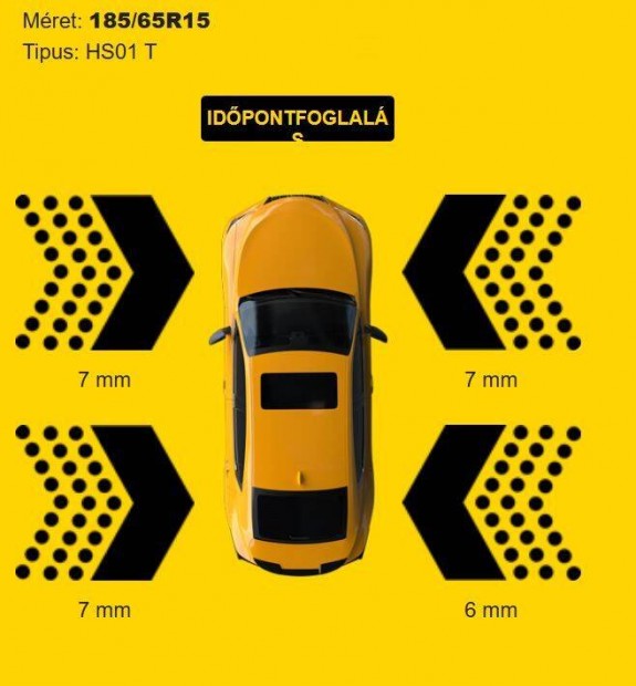 Falken HS01 tli gumi 4 db hasznlt (felni nlkl)