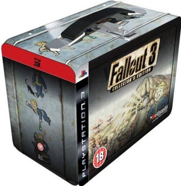 Fallout 3 CE Tin Box (18) W- Figure+Artbook+DVD PS3 jtk