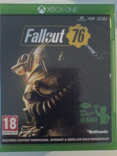 Fallout 76 Xbox 1 jtk elad.(nem postzom)
