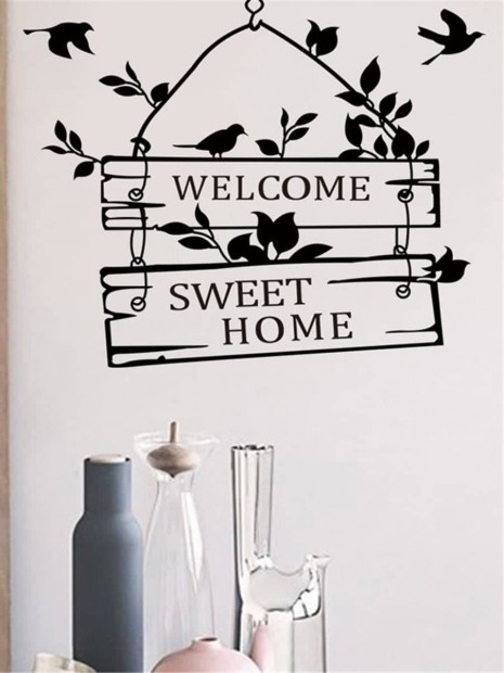 Falmatrica nappaliba - "Welcome, sweet home" felirat