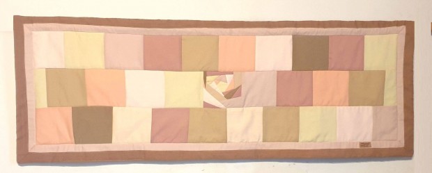 Falvd, puha s vastag, pasztell patchwork, 160 cm. j, egyedi