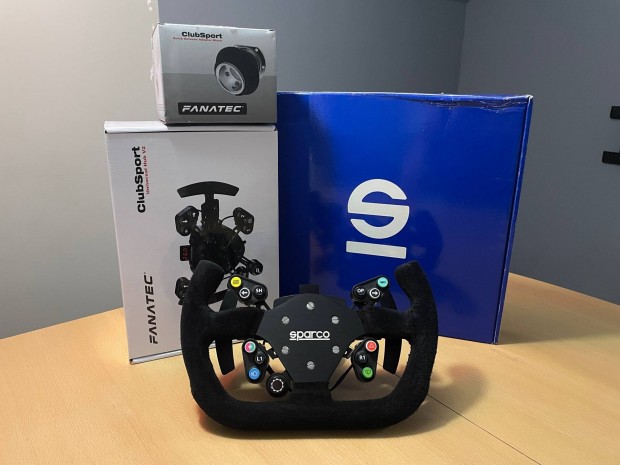 Fanatec Clubsport Universal Hub V2 (Garancilis) + Sparco kormny