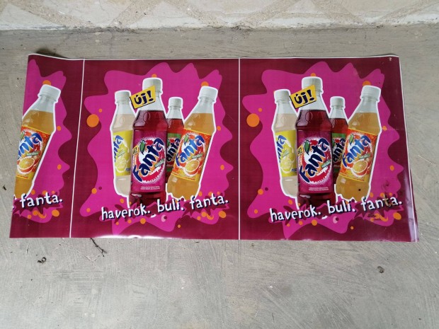 Fanta plakát 1980-ból több db ,tekercs, 41 x 47 cm 1 db poszter