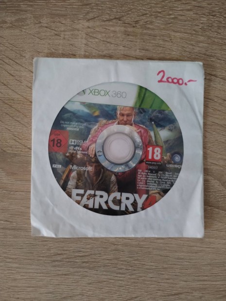 Far Cry 4 Xbox 360 jatk papirtokban 