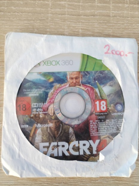 Far Cry 4 paprtokos Xbox 360 jtk 
