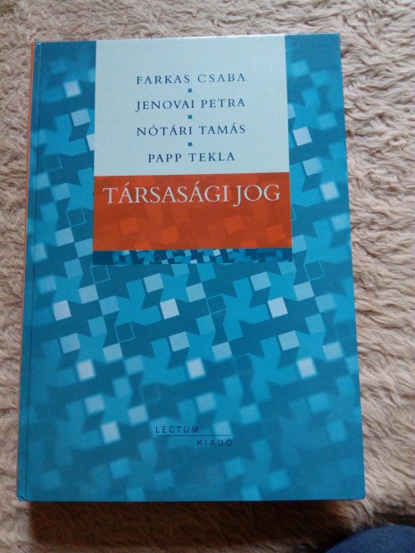 Farkas Csaba/Jenovai Petra/Ntri Tams/Papp Tekla Trsasgi jog elad