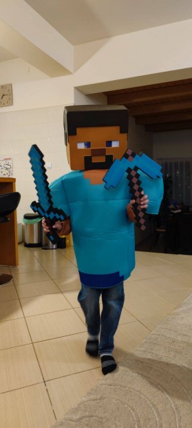 Farsangi jelmez - Minecraft Steve elad