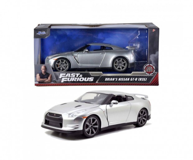 Fast & Furious Brian's Nissan GT-R (R35) 1:24 aut modell