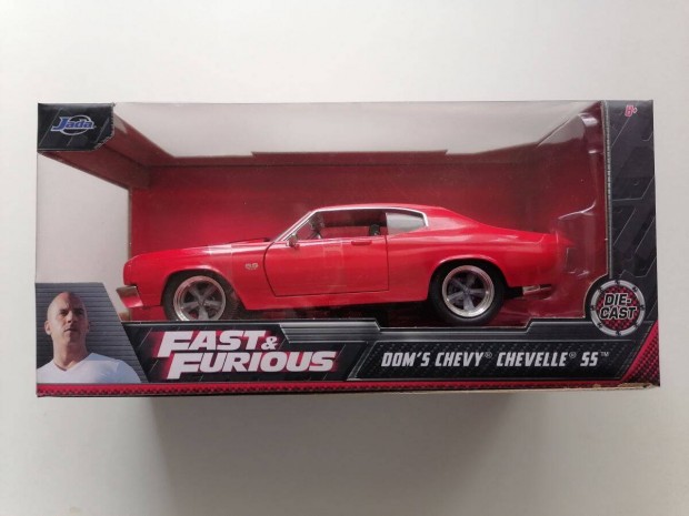 Fast & Furious Dom's Chevy Chevelle SS 1:24 Aut modell