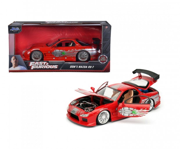 Fast & Furious Dom's Mazda RX-7 1:24 Aut Modell