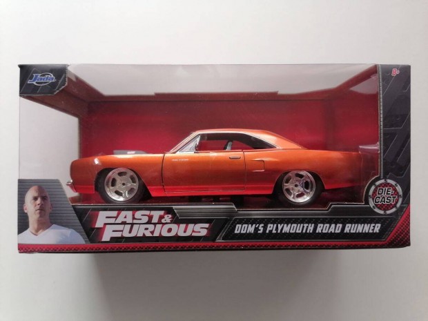 Fast & Furious Dom's Plymouth Road Runner 1:24 Aut modell