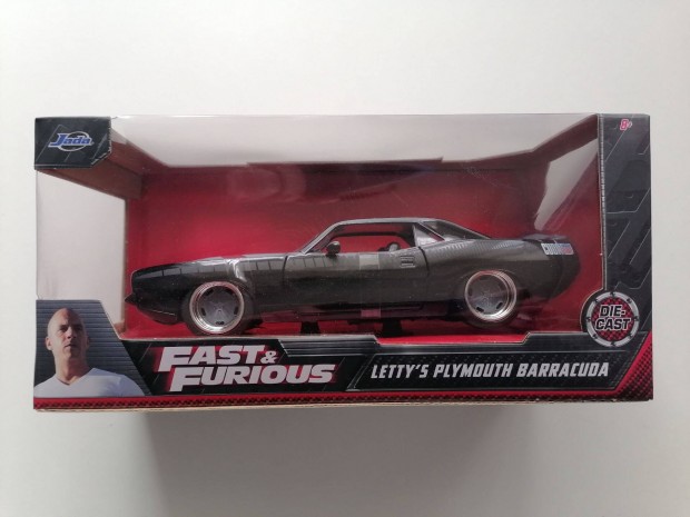 Fast & Furious Letty's Plymouth Barracuda 1:24 Aut Modell