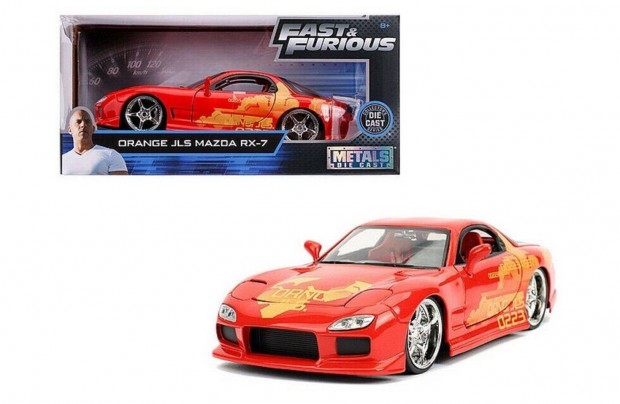 Fast & Furious Orange Jls Mazda RX-7 1:24 Aut modell