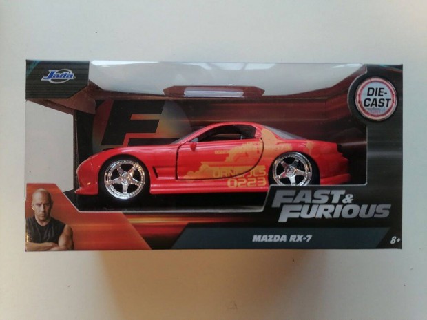 Fast & Furious Orange Jls Mazda RX-7 1:32 aut modell