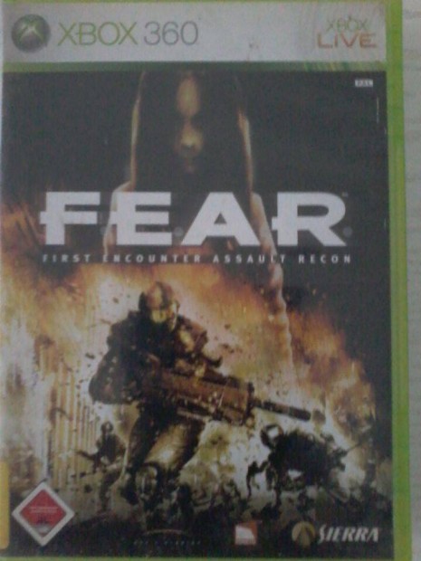 Fear Xbox 360 jtk elad.(nem postzom)