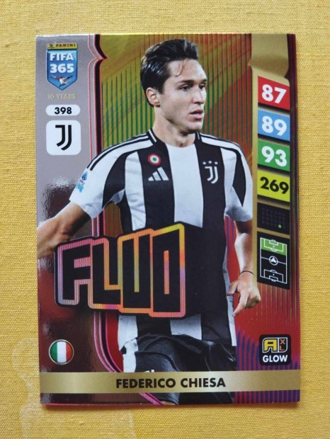 Federico Chiesa (Juventus) FIFA 365 2025 GLOW Fluo focis krtya