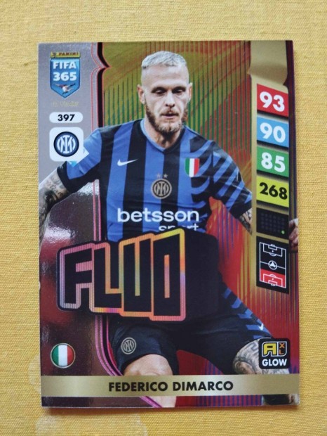 Federico Dimarco (Internazionale) FIFA 365 2025 GLOW Fluo focis krtya