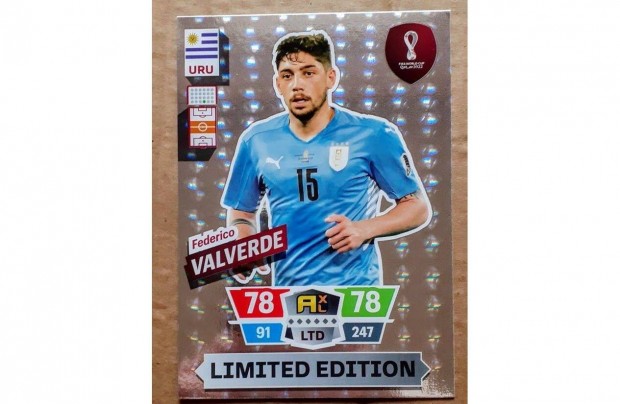 Federico Valverde Uruguay XXL Limited focis krtya WC Qatar 2022