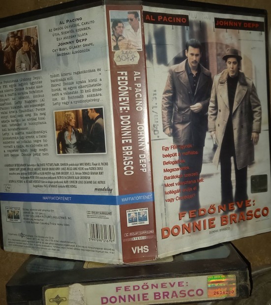 Fedneve : Donnie Brasco - krimi vhs - Al Pacino