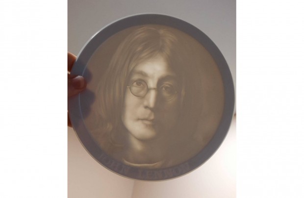 Fehr Herendi porceln litofn John Lennon emlk plakett elad!